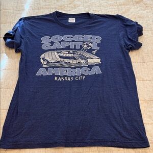Vintage Charlie Hustle Soccer Blue Tee
